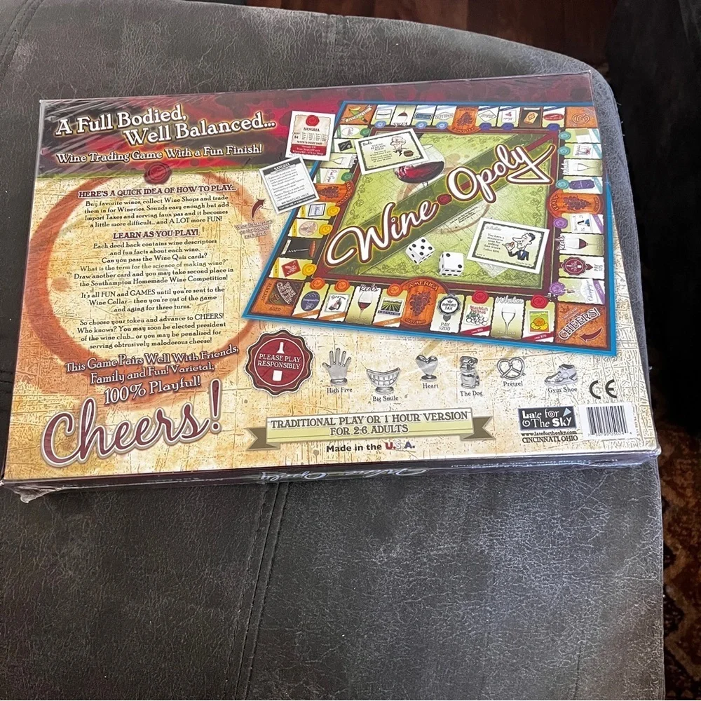 Wine-Opoly Monopoly Board Game - Sealed New in Box